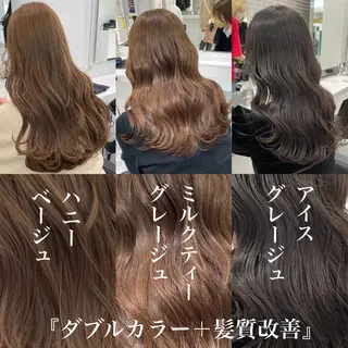 ロング カラー ヘアアレンジ 髪質改善/ハイトーン /新宿/Takutoのヘアスタイル