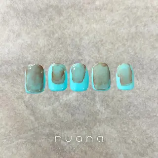 ネイル ニュアンスネイル🧡 rionaのネイルデザイン