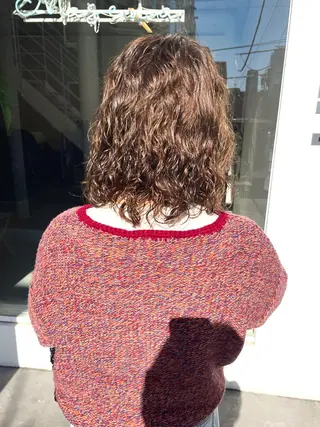 ミディアム パーマ Masena所属・💎韓国風レイヤー /ボブ💎Namiのヘアスタイル