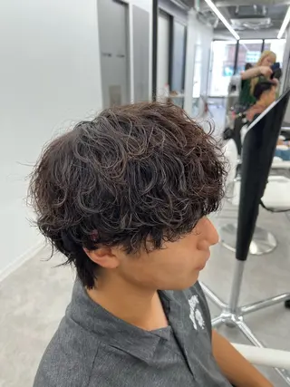 パーマ メンズ 美髪縮毛矯正/曲がる 縮毛矯正/佐野友尉のヘアスタイル