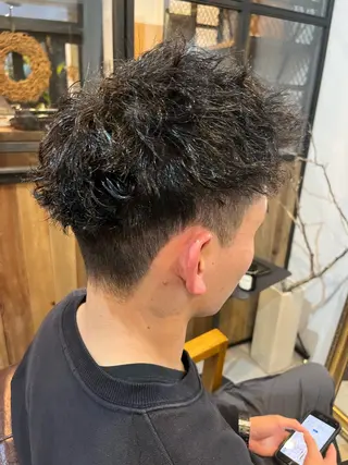 パーマ メンズ 小沼采唯👧🏼 海好きオヌちゃんのヘアスタイル