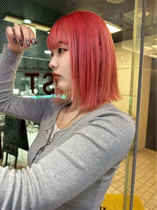 ミディアム カラー ユウ✩.*˚/メンズ 特化/シャドウパーマのヘアスタイル