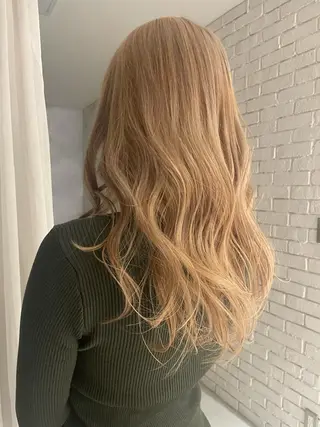 ロング カラー 艶ハイトーン👑♡ NATSUKIのヘアスタイル