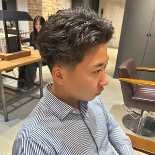 パーマ メンズ 安達 脩人のヘアスタイル