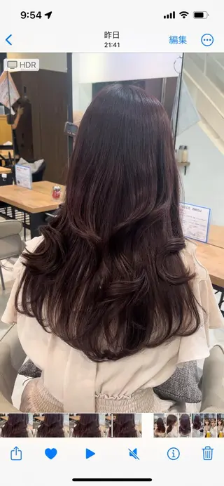 セミロング カラー パーマ ヘアアレンジ メンズ キッズ ネイル マツエク・マツパ アイブロウ i.+omotesando所属・🪞レイヤー/暖色カ ラー🧸mai🎀のヘアスタイル