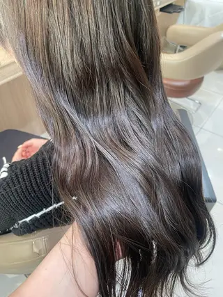 セミロング カラー ヘアアレンジ 韓国ヘアメイク🎀/ 縮毛矯正✨山本媛香のヘアスタイル