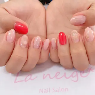 ネイル La neige* yuki 🥯🍑のネイルデザイン