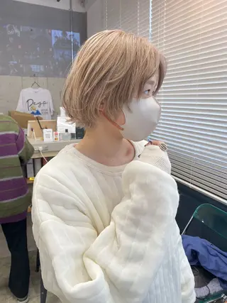 ショート カラー PEYP prod ICON所属・パーマ/ケアブリーチ /博多/YOSUKEのヘアスタイル