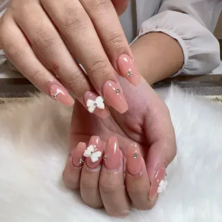 ネイル 🎀nana🫧 ワンホンネイル🎀のネイルデザイン