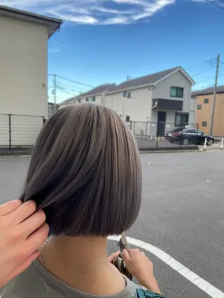 ショート カラー 🪼高評価🪼 💎柴崎の藤咲💎のヘアスタイル