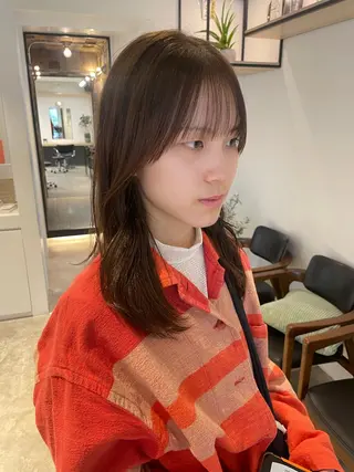 セミロング カラー ヘアアレンジ SHEA.学芸大学所属・一箭 恵梧/ロングヘアのヘアスタイル