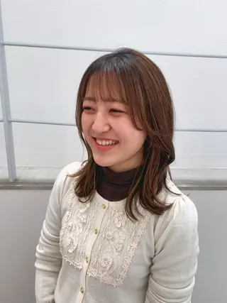 セミロング aoi /パーマ /まるみショートのヘアスタイル