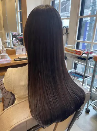 ロング SALOWIN川崎WEST所属・💐【柔らか質感】 縮毛矯正MIKU💐のヘアスタイル