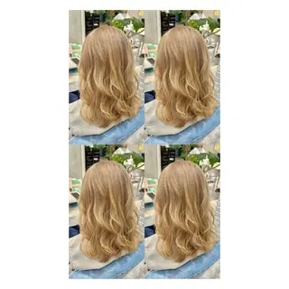 セミロング カラー 店長✨レイヤー✖️ 髪質改善✖️韓国ヘアのヘアスタイル