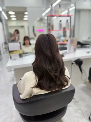 ロング カラー 🥂上品ワンホンヘア 🥂nozomiのヘアスタイル