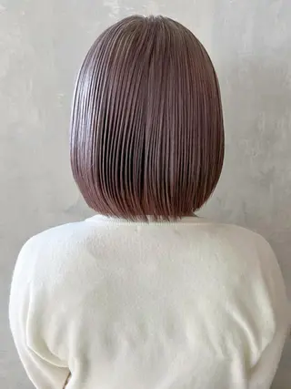 ミディアム カラー パーマ ヘアアレンジ ITbyALBUM 浦和店のヘアスタイル