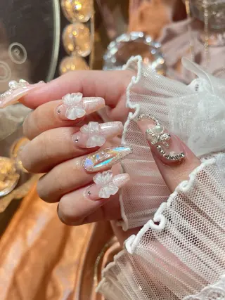 ネイル 23時まで❤︎韓国、 ワンホンネイルのネイルデザイン