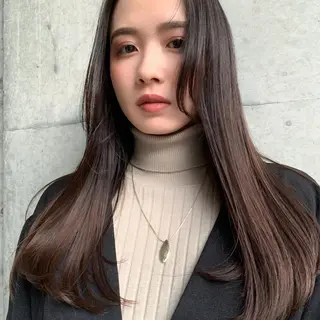 ロング 薬院:今泉/上川美幸 大人ヘア/暗髪カラーのヘアスタイル