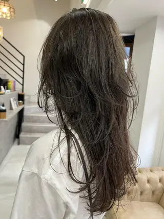 ロング カラー パーマ ニュアンスヘア☆樋口 希世☆のヘアスタイル