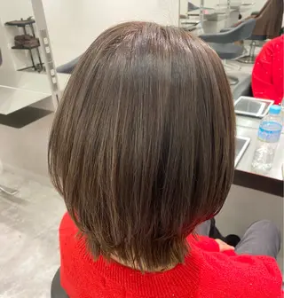 ミディアム カラー 透明感カラー/当日予 約OK🤍〔杉野葵〕のヘアスタイル