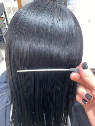 セミロング 山﨑 燦人のヘアスタイル