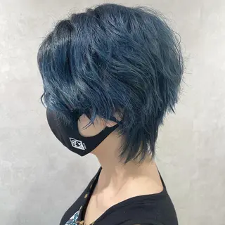 ショート カラー 透明感ハイライト◎ 伊藤夏海のヘアスタイル