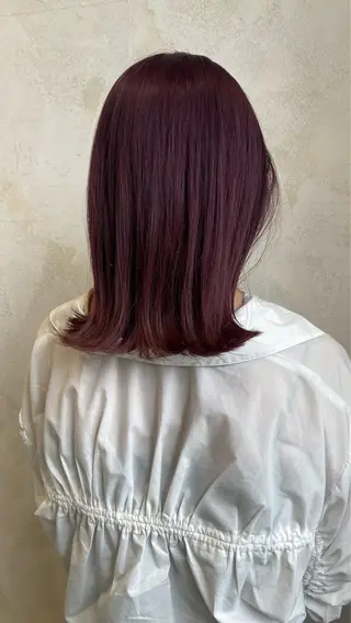 セミロング カラー 酸性ストレート/ 髪質改善/イソヤトモのヘアスタイル