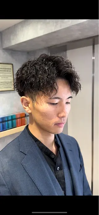 ショート パーマ メンズ RAYS NAGOYA所属・RAYSNAGOYA 雅也のヘアスタイル