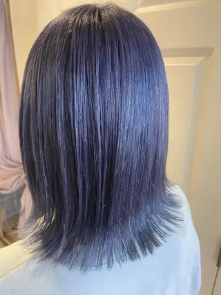 ミディアム 柳井 準平のヘアスタイル