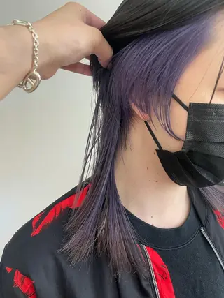 カラー 🎀ボブ+ハイトーン シュカ👶🏻のヘアスタイル