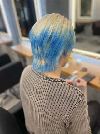 ミディアム カラー ヘアアレンジ 透明感カラー/推しカ ラー☁️JURAのヘアスタイル