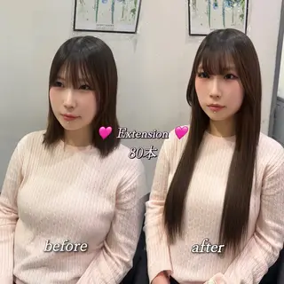 ロング 🦋エクステ/透明感 /艶髪🦋REISAのヘアスタイル