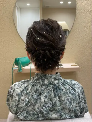 ミディアム ヘアアレンジ 大賀 祐未のヘアスタイル