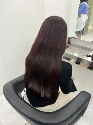 ロング カラー ヘアアレンジ 🫧‪🎀うる艶暖色 🏹Nanako🎀のヘアスタイル