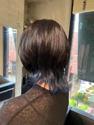 ミディアム カラー ハイライト/白髪ぼか し/臼田さりな🌹のヘアスタイル