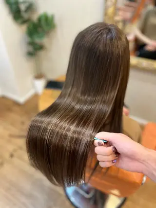 ロング ⚪️髪質改善 縮毛 店長 コウ⚪️のヘアスタイル