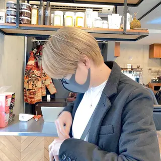 ショート カラー メンズ 大宮 / ボブ特化 永井竜也のヘアスタイル