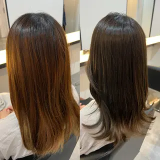 ロング カラー 工藤 梨花のヘアスタイル