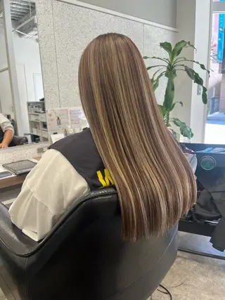 ロング カラー 🍓艶髪/艶カラー ハイトーン/しんたにのヘアスタイル