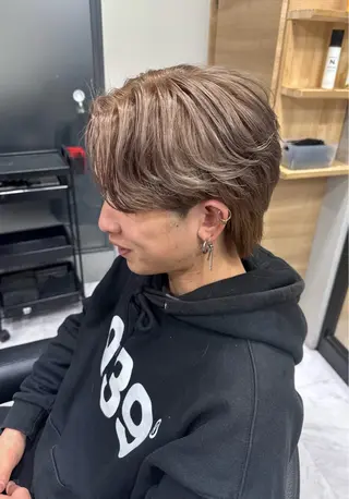 ショート カラー メンズ ❄️メンズカット 落合諒❄️のヘアスタイル