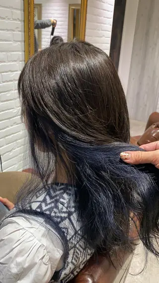 セミロング カラー Renatus店長 金子裕美のヘアスタイル