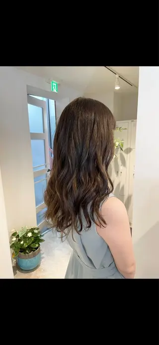 セミロング カラー hayaka todaのヘアスタイル