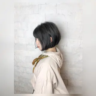 ショート 圧倒的美髪ストレート ツダケイタロウのヘアスタイル