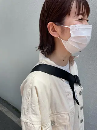 ミディアム さの あやねのヘアスタイル