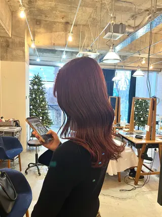 ロング カラー SABO栄店所属・SABO /透明感カラー/美髪のヘアスタイル