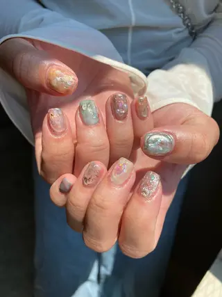 ネイル 草加ニュアンスネイル 🌚hersのネイルデザイン