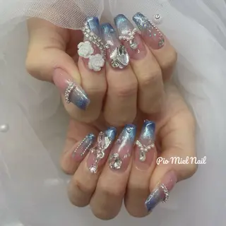 ネイル momo 長さだしのネイルデザイン