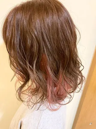 ミディアム カラー ペッツ本店 スタイリスト増田ゆきのヘアスタイル