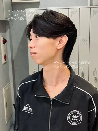 ショート メンズ 石満 諒 メンズ縮毛矯正のヘアスタイル