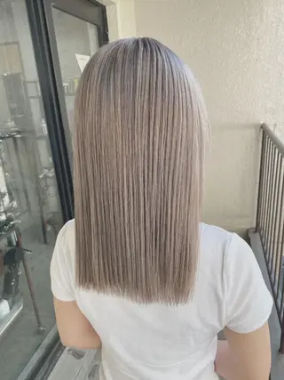 ミディアム カラー 髪質改善/レイヤー カット手塚奨のヘアスタイル